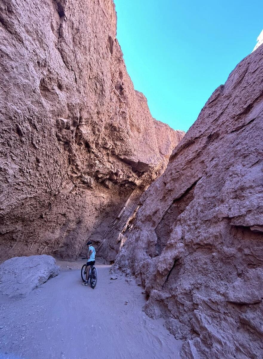 Owen on bike ride in Chile