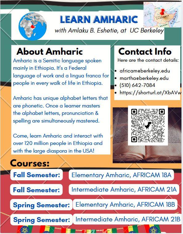 Amharic course ad