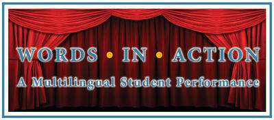 A multilingual Student Performance Words in Action banner